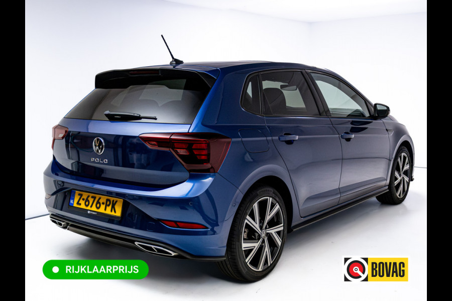 Volkswagen Polo 1.0 TSI R-Line Buss. 110 PK | Panok | Stoelverwarming | Adapt. Cruise | Travel Assist | Led | Sfeerverlichting| Automatisch inparkeren, Grootlicht assistent, Side assist, Apple Carplay/Android auto