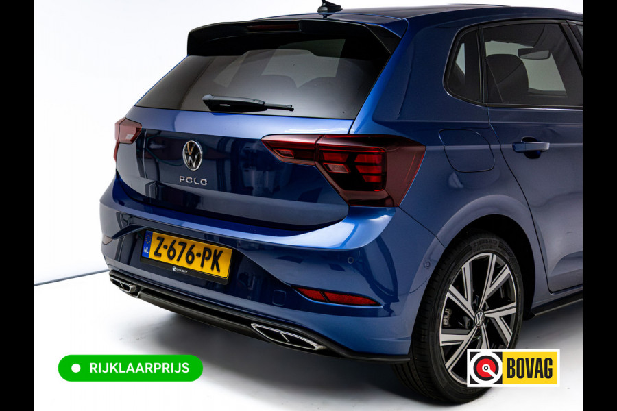Volkswagen Polo 1.0 TSI R-Line Buss. 110 PK | Panok | Stoelverwarming | Adapt. Cruise | Travel Assist | Led | Sfeerverlichting| Automatisch inparkeren, Grootlicht assistent, Side assist, Apple Carplay/Android auto