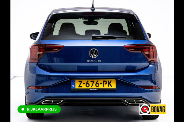 Volkswagen Polo 1.0 TSI R-Line Buss. 110 PK | Panok | Stoelverwarming | Adapt. Cruise | Travel Assist | Led | Sfeerverlichting| Automatisch inparkeren, Grootlicht assistent, Side assist, Apple Carplay/Android auto