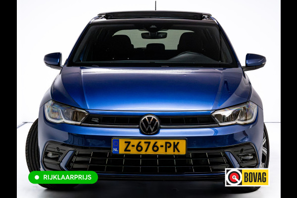 Volkswagen Polo 1.0 TSI R-Line Buss. 110 PK | Panok | Stoelverwarming | Adapt. Cruise | Travel Assist | Led | Sfeerverlichting| Automatisch inparkeren, Grootlicht assistent, Side assist, Apple Carplay/Android auto