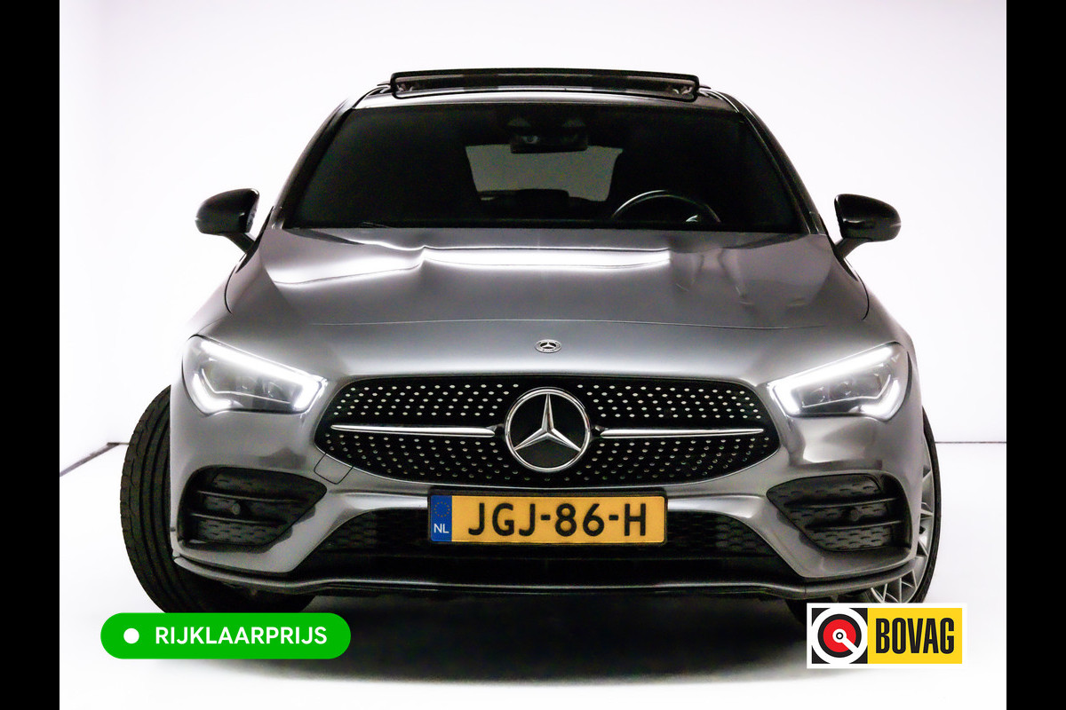 Mercedes-Benz CLA-Klasse Shooting Brake 250 e AMG Line Night Pack 218 PK | Panoramadak | Afn. trekhaak | Stoelverwarming | Navigatie | Sfeerverlichting Camera, Car-play, , Multibeam led, 19"LMV