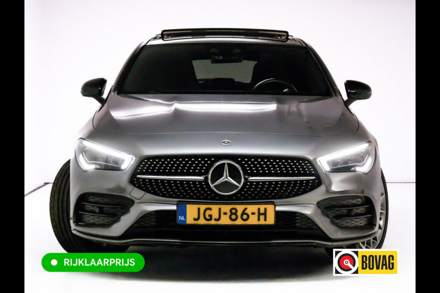 Mercedes-Benz CLA-Klasse Shooting Brake 250 e AMG Line Night Pack 218 PK | Panoramadak | Afn. trekhaak | Stoelverwarming | Navigatie | Sfeerverlichting Camera, Car-play, , Multibeam led, 19"LMV