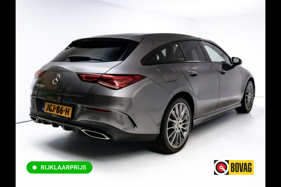 Mercedes-Benz CLA-Klasse Shooting Brake 250 e AMG Line Night Pack 218 PK | Panoramadak | Afn. trekhaak | Stoelverwarming | Navigatie | Sfeerverlichting Camera, Car-play, , Multibeam led, 19"LMV