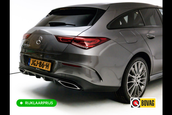 Mercedes-Benz CLA-Klasse Shooting Brake 250 e AMG Line Night Pack 218 PK | Panoramadak | Afn. trekhaak | Stoelverwarming | Navigatie | Sfeerverlichting Camera, Car-play, , Multibeam led, 19"LMV