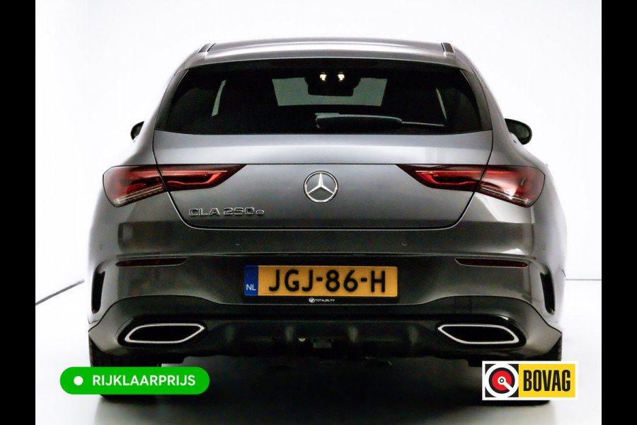 Mercedes-Benz CLA-Klasse Shooting Brake 250 e AMG Line Night Pack 218 PK | Panoramadak | Afn. trekhaak | Stoelverwarming | Navigatie | Sfeerverlichting Camera, Car-play, , Multibeam led, 19"LMV