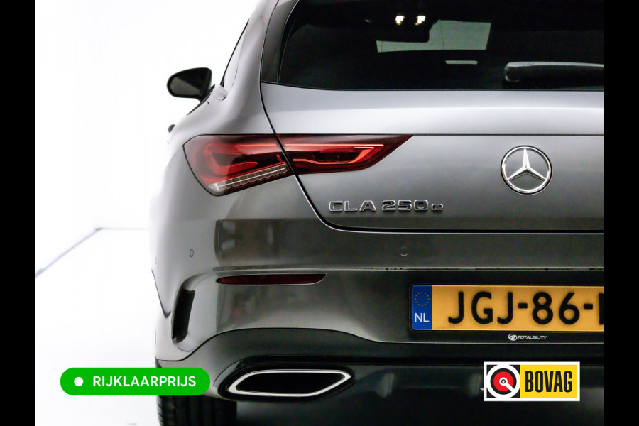Mercedes-Benz CLA-Klasse Shooting Brake 250 e AMG Line Night Pack 218 PK | Panoramadak | Afn. trekhaak | Stoelverwarming | Navigatie | Sfeerverlichting Camera, Car-play, , Multibeam led, 19"LMV