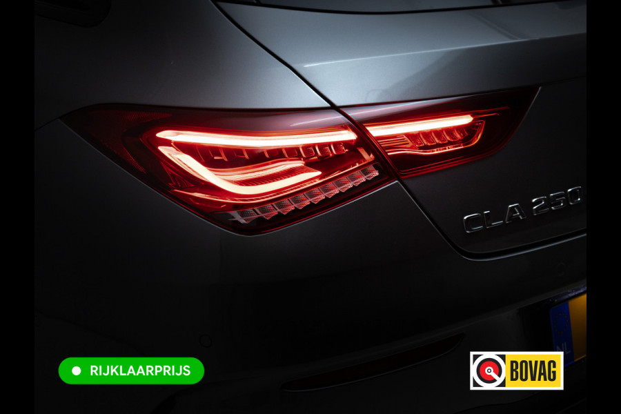 Mercedes-Benz CLA-Klasse Shooting Brake 250 e AMG Line Night Pack 218 PK | Panoramadak | Afn. trekhaak | Stoelverwarming | Navigatie | Sfeerverlichting Camera, Car-play, , Multibeam led, 19"LMV