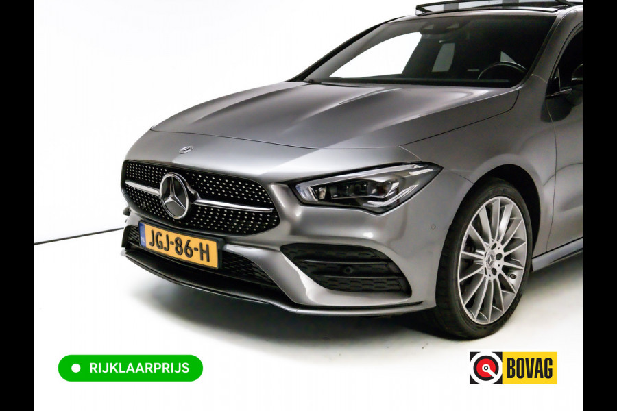 Mercedes-Benz CLA-Klasse Shooting Brake 250 e AMG Line Night Pack 218 PK | Panoramadak | Afn. trekhaak | Stoelverwarming | Navigatie | Sfeerverlichting Camera, Car-play, , Multibeam led, 19"LMV