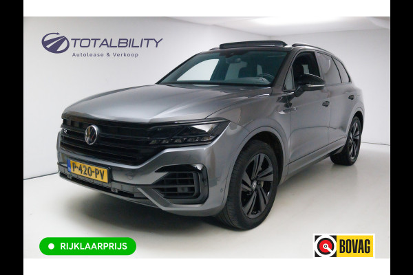 Volkswagen Touareg 3.0 TSi 4MOTION R-line 462 PK | Panoramadak | Luchtvering | Leer | Travel Assist | El.verstelbare stoel met geheugen, Wegklapbare trekhaak, Stoel- stuurverwarming, Keyless, Sfeerverlichting
