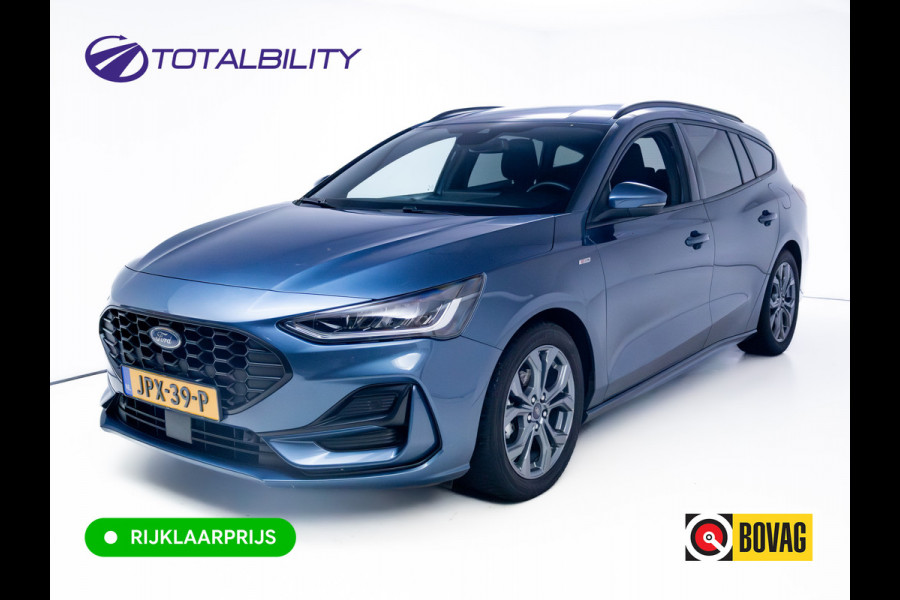 Ford FOCUS Wagon 1.0 EcoBoost Hybrid ST Line 126 PK | Stoel-, Stuur-, en voorruitverwarming | Privacy Glass | Audio Navigatie SYNC4, Cruise, Led, Lendesteun, Parkeerpilot, Parkeersensoren V+A
