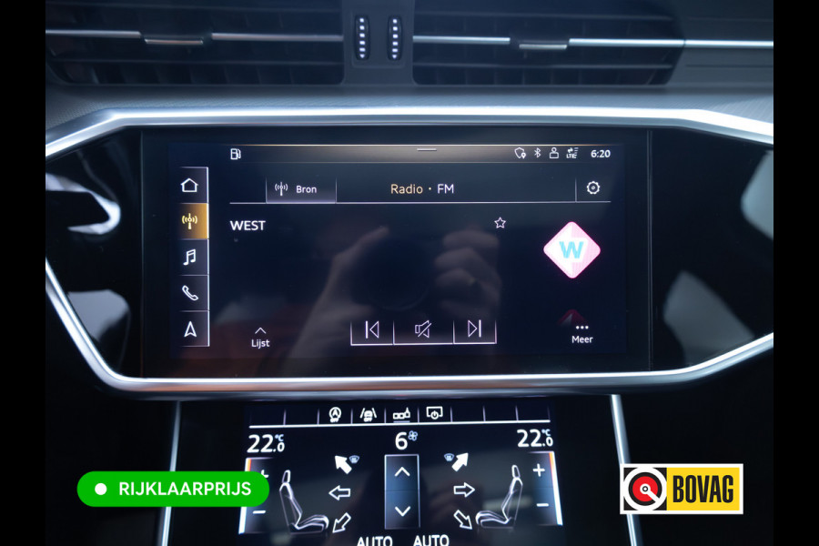 Audi A6 Limousine 45 TFSI Sport S-line | 20" LMV | Panoramadak | Adaptive cruise | Navigatie | Stoelverwarming, Parkeersensoren voor en achter