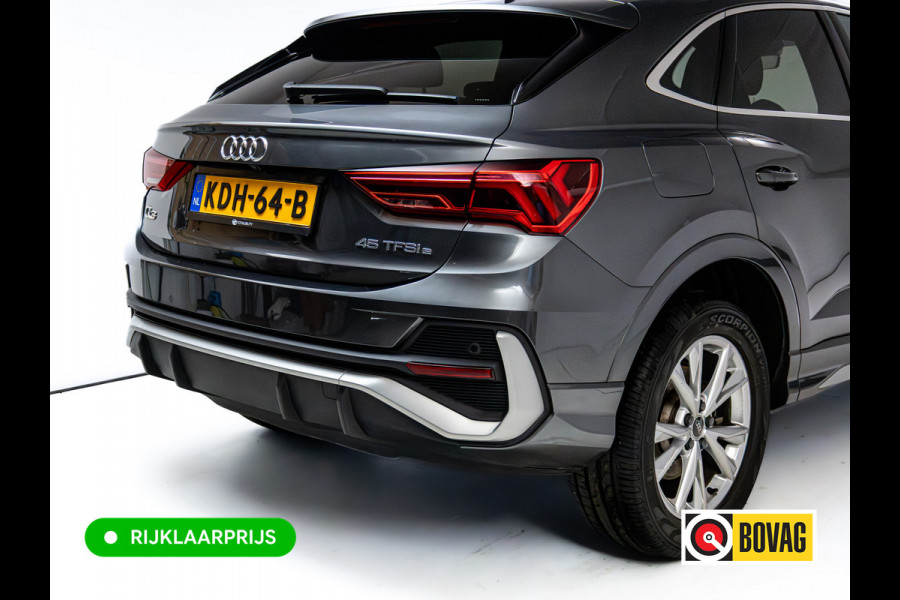 Audi Q3 Sportback 45 TFSI e S Edition 245 PK | 2x S-Line | Elec. achterklep | 360 Camera | Virtual cockpit | Navigatie | Cruise control, Apple Carplay, Android auto