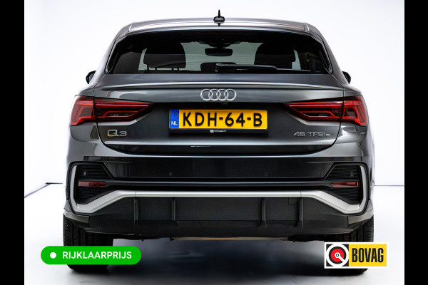 Audi Q3 Sportback 45 TFSI e S Edition 245 PK | 2x S-Line | Elec. achterklep | 360 Camera | Virtual cockpit | Navigatie | Cruise control, Apple Carplay, Android auto