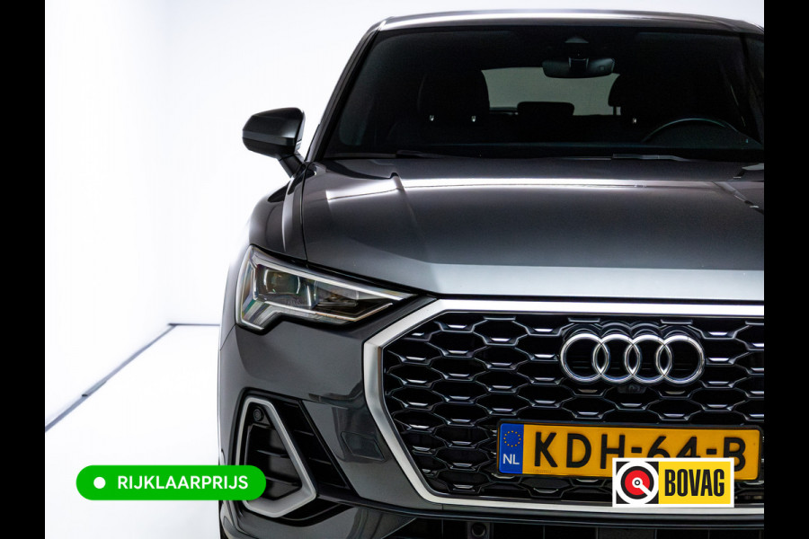 Audi Q3 Sportback 45 TFSI e S Edition 245 PK | 2x S-Line | Elec. achterklep | 360 Camera | Virtual cockpit | Navigatie | Cruise control, Apple Carplay, Android auto