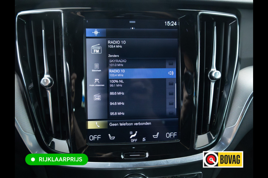 Volvo V60 2.0 T8 Twin Engine AWD R-Design | Stoel-, Stuur- & Achterbank verw. | Elec. trekhaak | 360 Camera | Elec. klep | Pilot assist, All season banden, Led, PDC V+A. Apple Carplay, Android auto