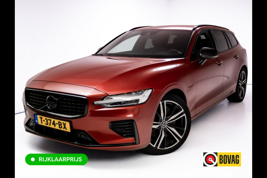 Volvo V60 2.0 T8 Twin Engine AWD R-Design | Stoel-, Stuur- & Achterbank verw. | Elec. trekhaak | 360 Camera | Elec. klep | Pilot assist, All season banden, Led, PDC V+A. Apple Carplay, Android auto