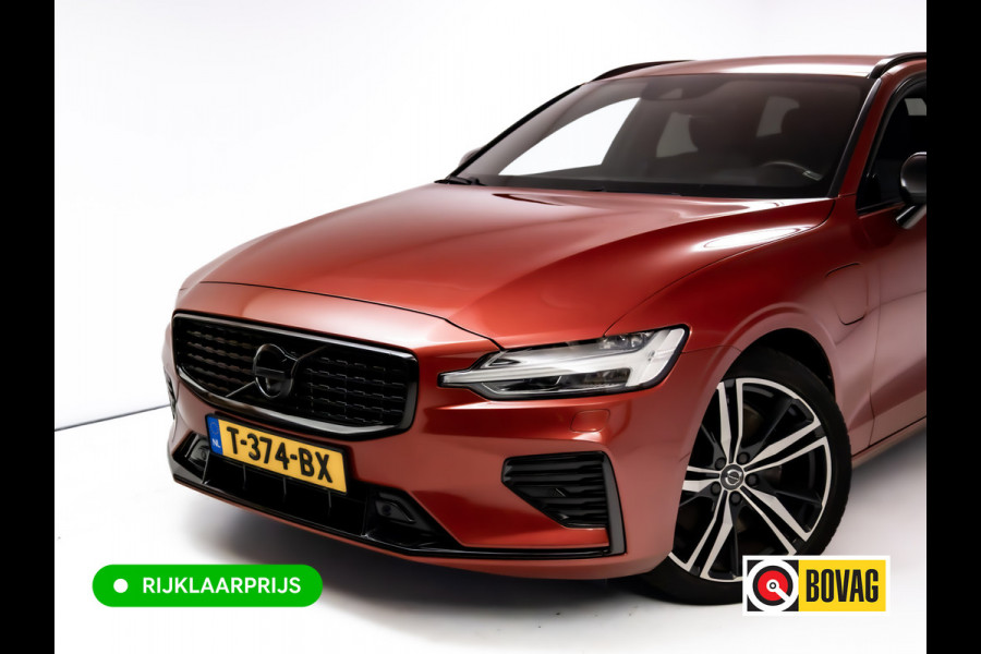 Volvo V60 2.0 T8 Twin Engine AWD R-Design | Stoel-, Stuur- & Achterbank verw. | Elec. trekhaak | 360 Camera | Elec. klep | Pilot assist, All season banden, Led, PDC V+A. Apple Carplay, Android auto