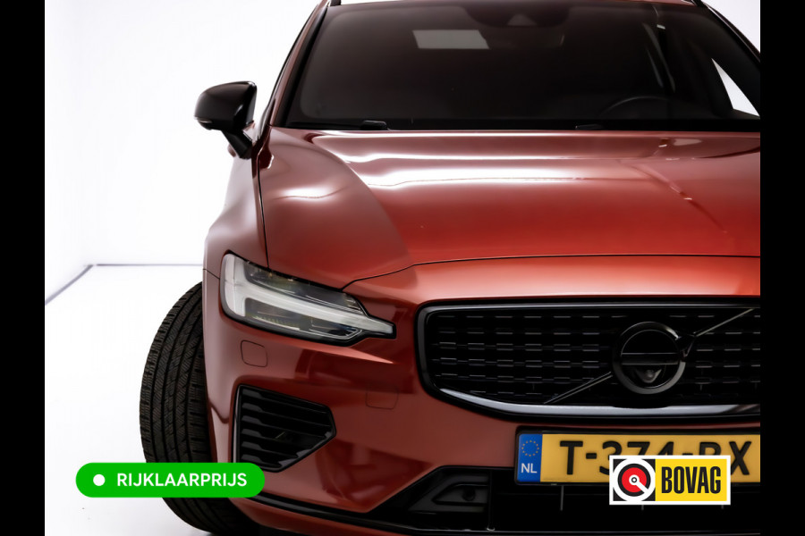 Volvo V60 2.0 T8 Twin Engine AWD R-Design | Stoel-, Stuur- & Achterbank verw. | Elec. trekhaak | 360 Camera | Elec. klep | Pilot assist, All season banden, Led, PDC V+A. Apple Carplay, Android auto