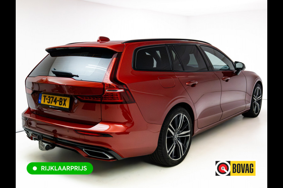 Volvo V60 2.0 T8 Twin Engine AWD R-Design | Stoel-, Stuur- & Achterbank verw. | Elec. trekhaak | 360 Camera | Elec. klep | Pilot assist, All season banden, Led, PDC V+A. Apple Carplay, Android auto