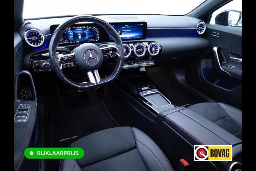 Mercedes-Benz A-Klasse 250 e AMG Line | Pano dak | Stoelverw. | Cruise | 19"all season | Sfeerverlichting | Climate control | Navigatie