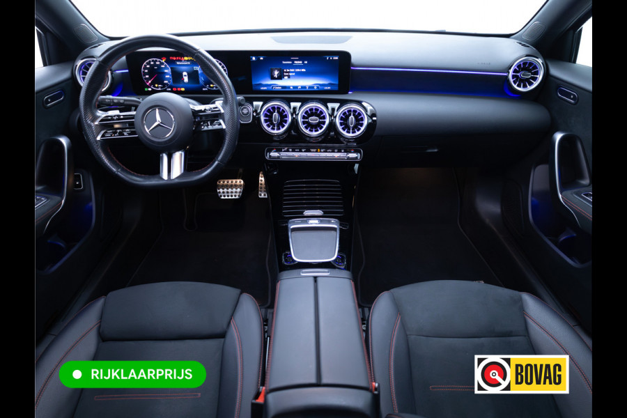 Mercedes-Benz A-Klasse 250 e AMG Line | Pano dak | Stoelverw. | Cruise | 19"all season | Sfeerverlichting | Climate control | Navigatie