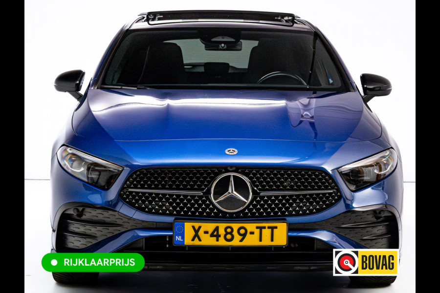 Mercedes-Benz A-Klasse 250 e AMG Line | Pano dak | Stoelverw. | Cruise | 19"all season | Sfeerverlichting | Climate control | Navigatie
