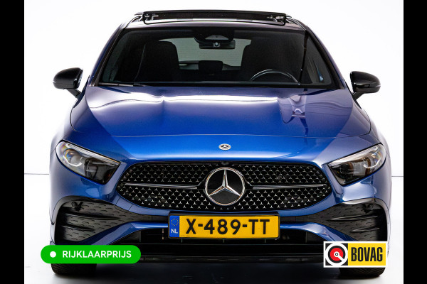Mercedes-Benz A-Klasse 250 e AMG Line | Pano dak | Stoelverw. | Cruise | 19"all season | Sfeerverlichting | Climate control | Navigatie