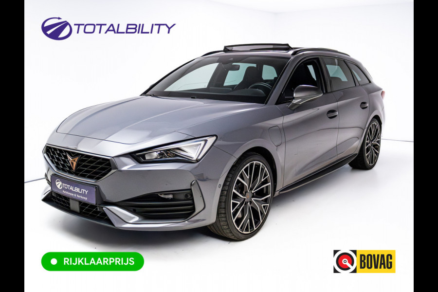 CUPRA Leon Sportstourer 1.4 e-Hybrid VZ Performance 245 PK | Pano dak | Elec. klep | Stoel- & stuurverw. | Travel assist | Camera | PDC V+A | DAB, Draadloze tel. alder, Sfeerverlichting