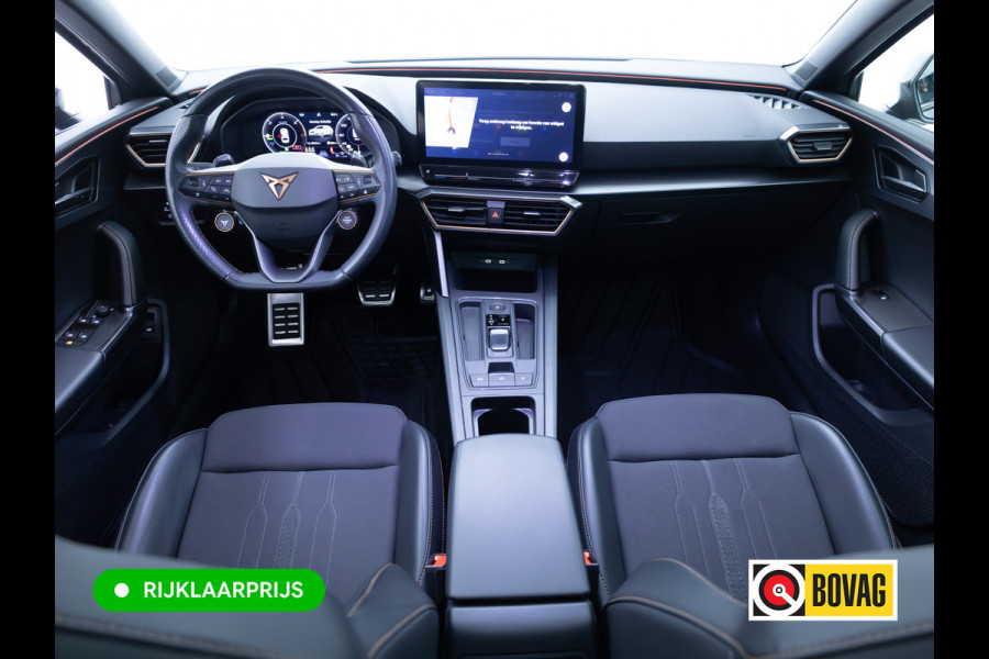 CUPRA Leon Sportstourer 1.4 e-Hybrid VZ Performance 245 PK | Pano dak | Elec. klep | Stoel- & stuurverw. | Travel assist | Camera | PDC V+A | DAB, Draadloze tel. alder, Sfeerverlichting