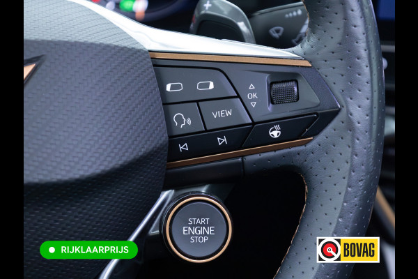 CUPRA Leon Sportstourer 1.4 e-Hybrid VZ Performance 245 PK | Pano dak | Elec. klep | Stoel- & stuurverw. | Travel assist | Camera | PDC V+A | DAB, Draadloze tel. alder, Sfeerverlichting