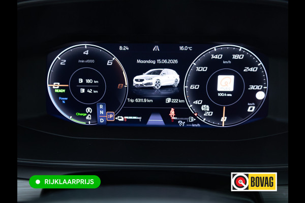 CUPRA Leon Sportstourer 1.4 e-Hybrid VZ Performance 245 PK | Pano dak | Elec. klep | Stoel- & stuurverw. | Travel assist | Camera | PDC V+A | DAB, Draadloze tel. alder, Sfeerverlichting
