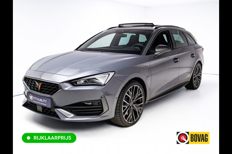 CUPRA Leon Sportstourer 1.4 e-Hybrid VZ Performance 245 PK | Pano dak | Elec. klep | Stoel- & stuurverw. | Travel assist | Camera | PDC V+A | DAB, Draadloze tel. alder, Sfeerverlichting