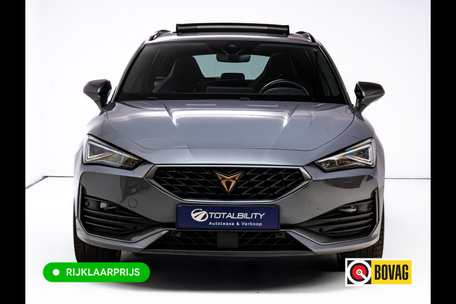 CUPRA Leon Sportstourer 1.4 e-Hybrid VZ Performance 245 PK | Pano dak | Elec. klep | Stoel- & stuurverw. | Travel assist | Camera | PDC V+A | DAB, Draadloze tel. alder, Sfeerverlichting