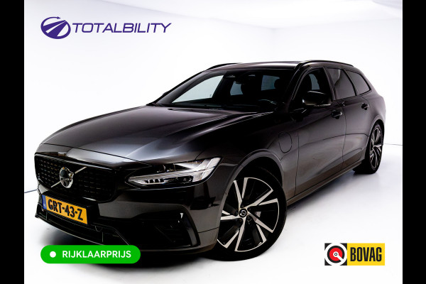 Volvo V90 2.0 T6 AWD R-Design | Pano | Trekhaak | Headup | Harman Kardon | Pilot assist | Stoel- & Stuurverwarming | 19"LMV, Extra getint glas, 1/2 leer/alcantara, PDC + Camera, Apple Carplay, Elec. achterklep