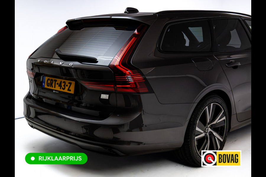 Volvo V90 2.0 T6 AWD R-Design | Pano | Trekhaak | Headup | Harman Kardon | Pilot assist | Stoel- & Stuurverwarming | 19"LMV, Extra getint glas, 1/2 leer/alcantara, PDC + Camera, Apple Carplay, Elec. achterklep