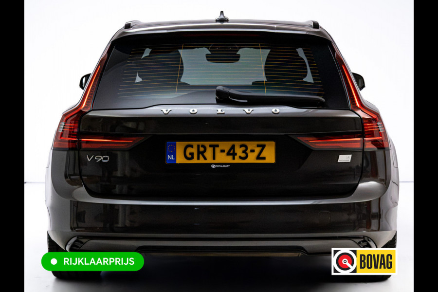 Volvo V90 2.0 T6 AWD R-Design | Pano | Trekhaak | Headup | Harman Kardon | Pilot assist | Stoel- & Stuurverwarming | 19"LMV, Extra getint glas, 1/2 leer/alcantara, PDC + Camera, Apple Carplay, Elec. achterklep