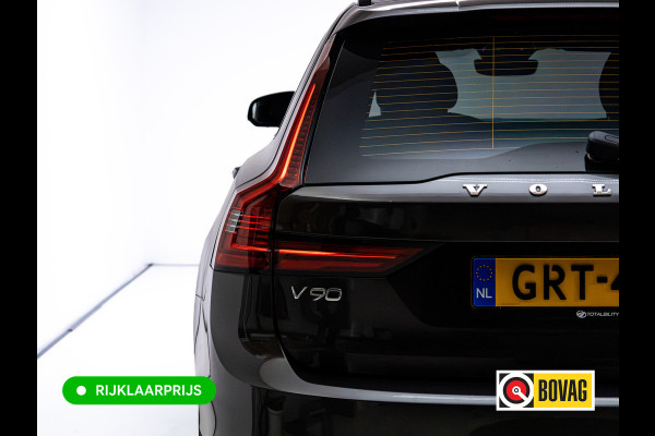 Volvo V90 2.0 T6 AWD R-Design | Pano | Trekhaak | Headup | Harman Kardon | Pilot assist | Stoel- & Stuurverwarming | 19"LMV, Extra getint glas, 1/2 leer/alcantara, PDC + Camera, Apple Carplay, Elec. achterklep