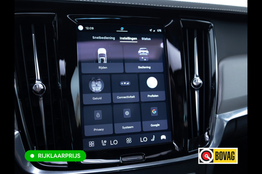 Volvo V90 2.0 T6 AWD R-Design | Pano | Trekhaak | Headup | Harman Kardon | Pilot assist | Stoel- & Stuurverwarming | 19"LMV, Extra getint glas, 1/2 leer/alcantara, PDC + Camera, Apple Carplay, Elec. achterklep