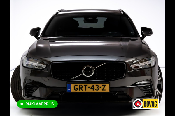 Volvo V90 2.0 T6 AWD R-Design | Pano | Trekhaak | Headup | Harman Kardon | Pilot assist | Stoel- & Stuurverwarming | 19"LMV, Extra getint glas, 1/2 leer/alcantara, PDC + Camera, Apple Carplay, Elec. achterklep