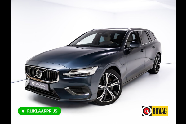 Volvo V60 2.0 T8 Plug-in hybrid AWD Ultimate Bright | Bowers & Wilkins | Panorama dak | Trekhaak | Stoel- Stuur en achterbankverw. | Head-up, Pilot assist, Elec. achterklep, 360 Camera, Electrische stoelen met geheugen