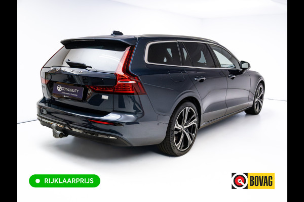Volvo V60 2.0 T8 Plug-in hybrid AWD Ultimate Bright | Bowers & Wilkins | Panorama dak | Trekhaak | Stoel- Stuur en achterbankverw. | Head-up, Pilot assist, Elec. achterklep, 360 Camera, Electrische stoelen met geheugen
