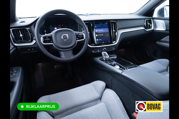 Volvo V60 2.0 T8 Plug-in hybrid AWD Ultimate Bright | Bowers & Wilkins | Panorama dak | Trekhaak | Stoel- Stuur en achterbankverw. | Head-up, Pilot assist, Elec. achterklep, 360 Camera, Electrische stoelen met geheugen