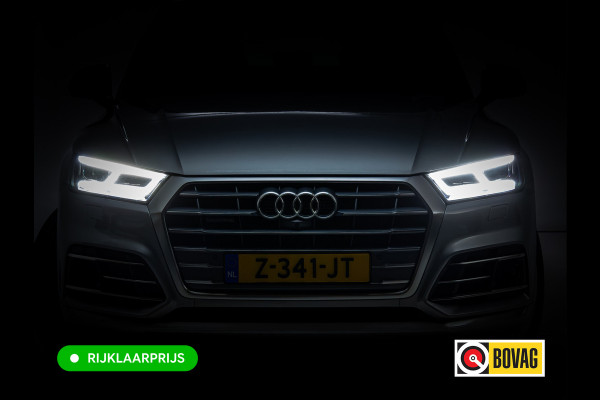 Audi Q5 50 TFSI e Quattro S-Line | Luchtvering | Elec. trekhaak | Adaptieve cruise | Memory stoel | 360 Camera | Elec. achterklep | Navigatie, DAB, Stoelverwarming, Parkeerassistent, PDC V+A