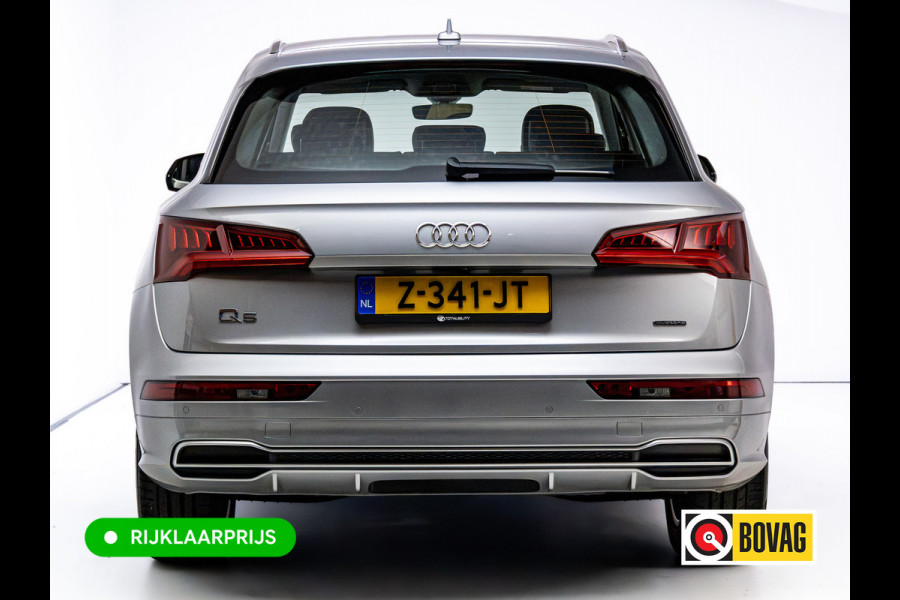 Audi Q5 50 TFSI e Quattro S-Line | Luchtvering | Elec. trekhaak | Adaptieve cruise | Memory stoel | 360 Camera | Elec. achterklep | Navigatie, DAB, Stoelverwarming, Parkeerassistent, PDC V+A