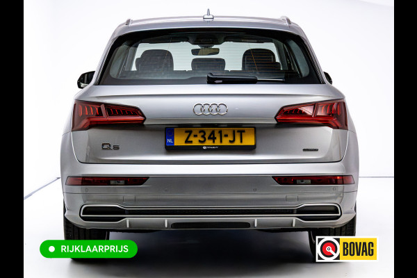 Audi Q5 50 TFSI e Quattro S-Line | Luchtvering | Elec. trekhaak | Adaptieve cruise | Memory stoel | 360 Camera | Elec. achterklep | Navigatie, DAB, Stoelverwarming, Parkeerassistent, PDC V+A