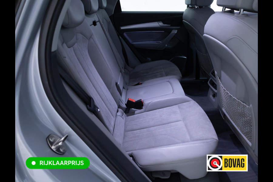 Audi Q5 50 TFSI e Quattro S-Line | Luchtvering | Elec. trekhaak | Adaptieve cruise | Memory stoel | 360 Camera | Elec. achterklep | Navigatie, DAB, Stoelverwarming, Parkeerassistent, PDC V+A