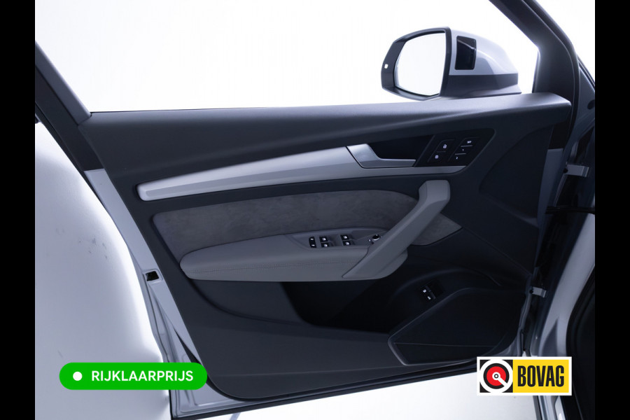 Audi Q5 50 TFSI e Quattro S-Line | Luchtvering | Elec. trekhaak | Adaptieve cruise | Memory stoel | 360 Camera | Elec. achterklep | Navigatie, DAB, Stoelverwarming, Parkeerassistent, PDC V+A