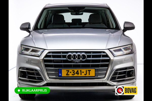Audi Q5 50 TFSI e Quattro S-Line | Luchtvering | Elec. trekhaak | Adaptieve cruise | Memory stoel | 360 Camera | Elec. achterklep | Navigatie, DAB, Stoelverwarming, Parkeerassistent, PDC V+A
