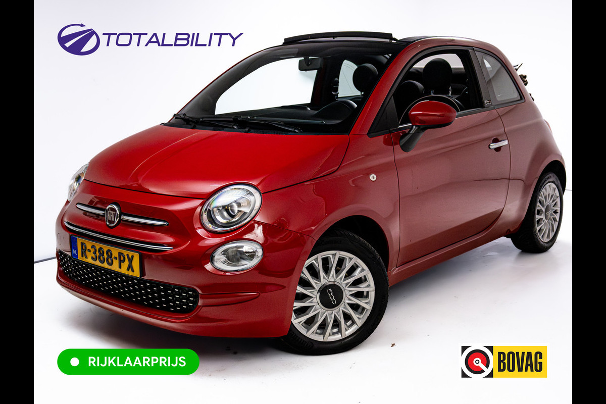 Fiat 500C 1.0 Hybrid Launch Edition | Cruise | Apple Carplay, Android auto | Climate control | All season banden | Electrische kap, PDC achter
