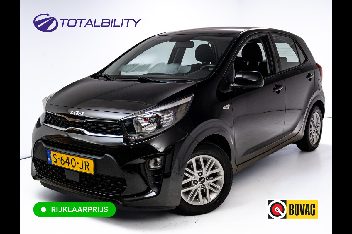 Kia Picanto 1.0 DPi DynamicLine | Apple Carplay | Camera | Cruise control | Airco | DAB | BT Tel. | Zwart | Rijklaarprijs incl. 6 maanden garantie
